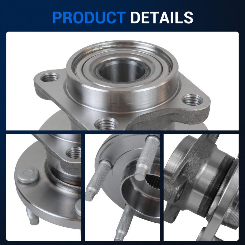 Autoround 512335 AWD Rear Wheel Hub and Bearing Assembly Compatible with 2007-2010 Ford Edge, 2007-2010 Lincoln MKX 5 Lug w/ABS - Image 4
